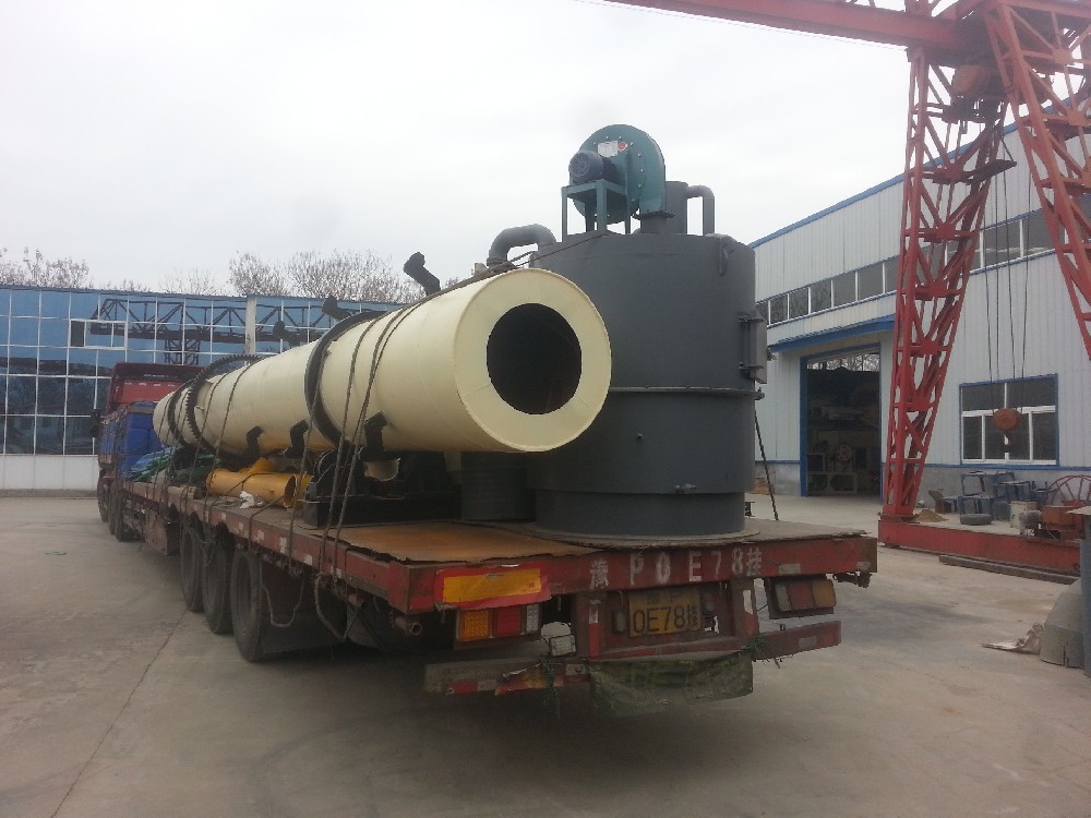 富裕達(dá)機(jī)械發(fā)往哈爾濱現(xiàn)場(chǎng)的滾筒烘干機(jī)現(xiàn)場(chǎng)